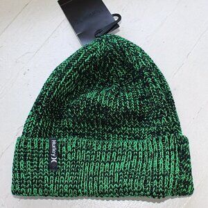 New with Tags - Hurley Max Cuff Beanie in Gym Green Color, Unisex Ski Style
